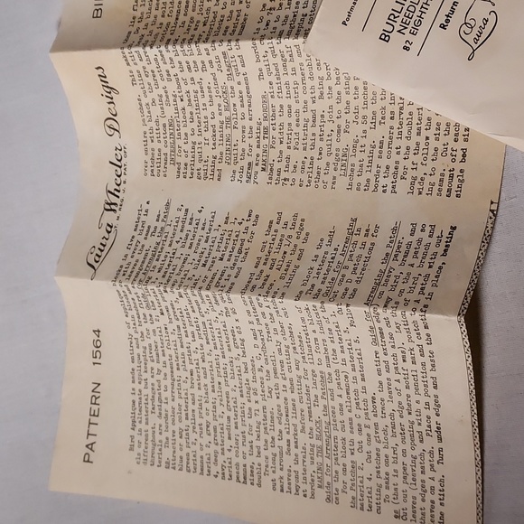 Vintage Laura Wheeler Design Instructions for Crochet & Quilting Patterns - Picture 3 of 12